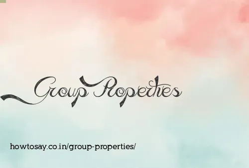 Group Properties