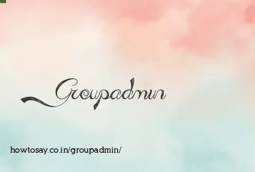 Groupadmin