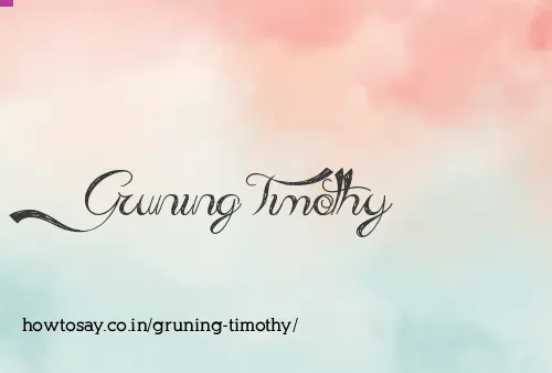 Gruning Timothy