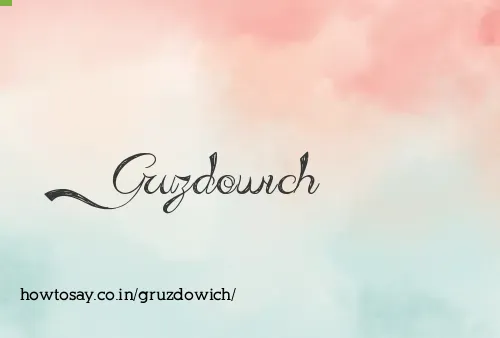 Gruzdowich