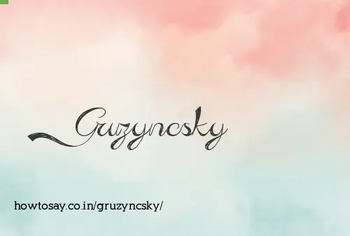 Gruzyncsky