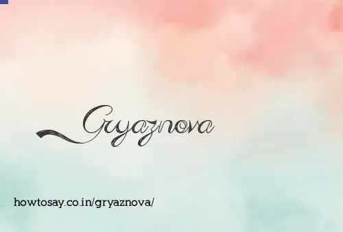 Gryaznova