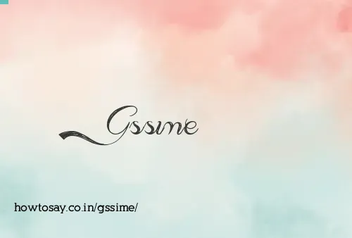 Gssime