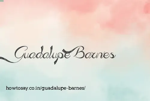 Guadalupe Barnes
