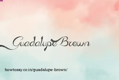 Guadalupe Brown