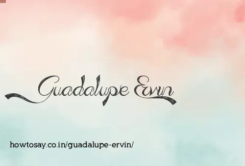 Guadalupe Ervin