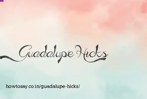 Guadalupe Hicks