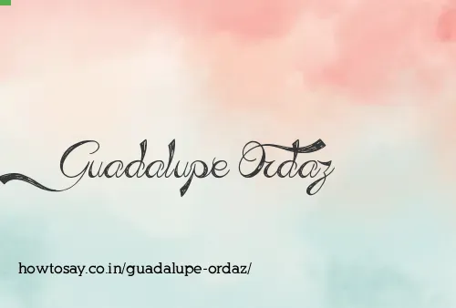Guadalupe Ordaz