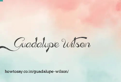 Guadalupe Wilson
