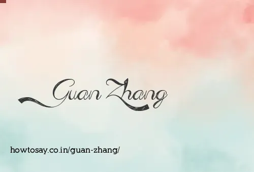 Guan Zhang