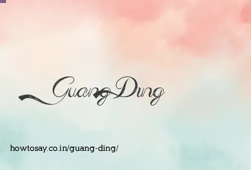 Guang Ding
