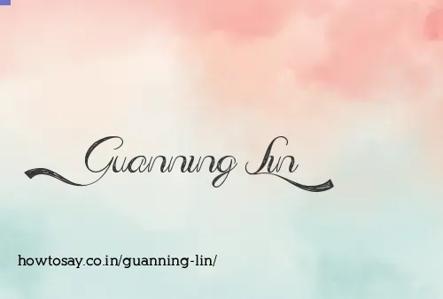 Guanning Lin