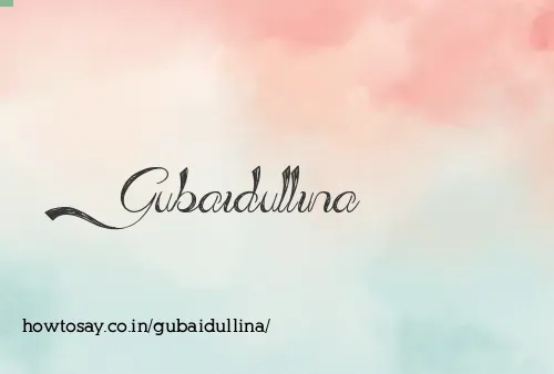 Gubaidullina