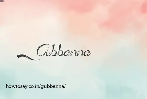 Gubbanna