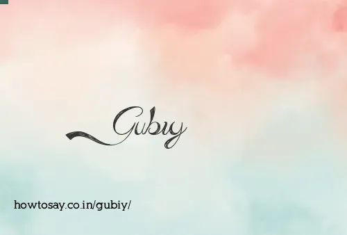 Gubiy