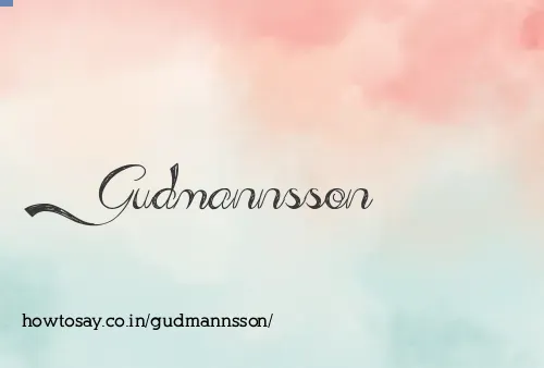 Gudmannsson