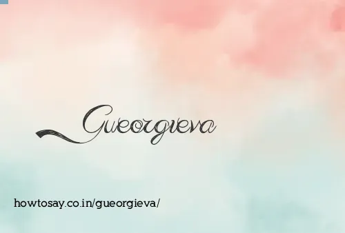 Gueorgieva