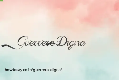 Guerrero Digna