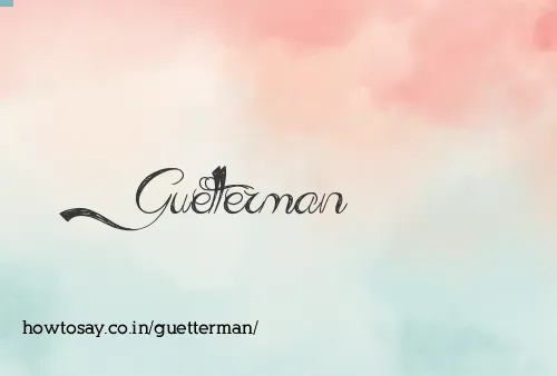 Guetterman