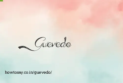 Guevedo