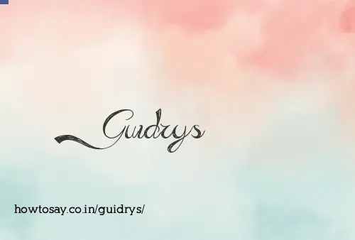 Guidrys