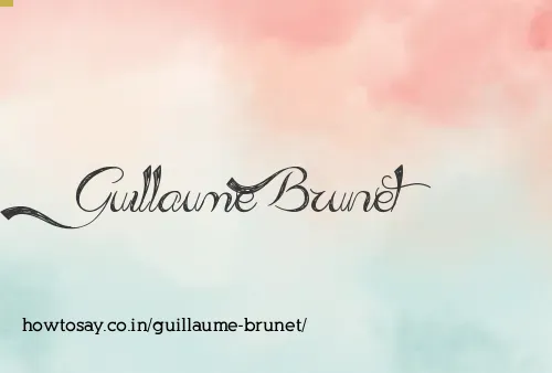 Guillaume Brunet