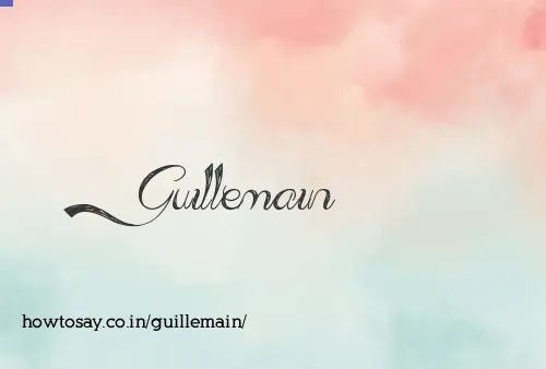 Guillemain