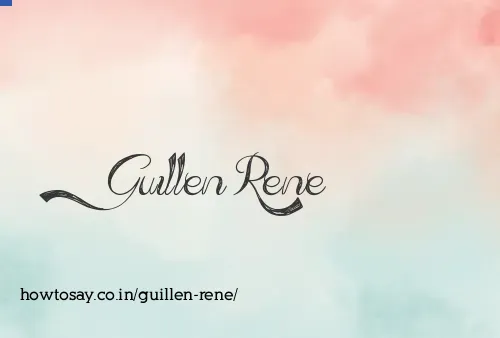 Guillen Rene