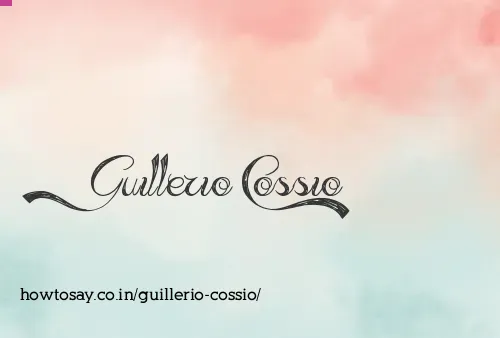 Guillerio Cossio