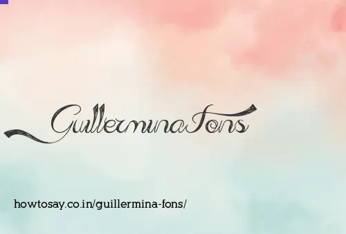 Guillermina Fons