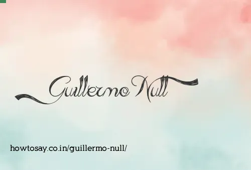 Guillermo Null