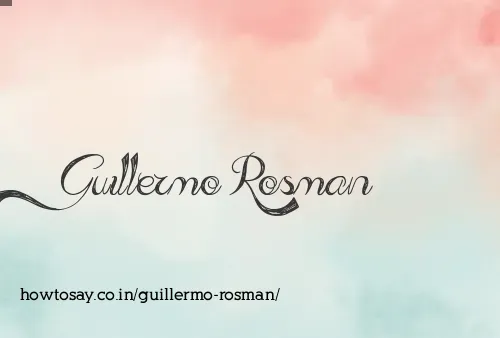 Guillermo Rosman