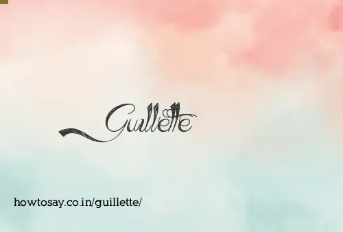 Guillette