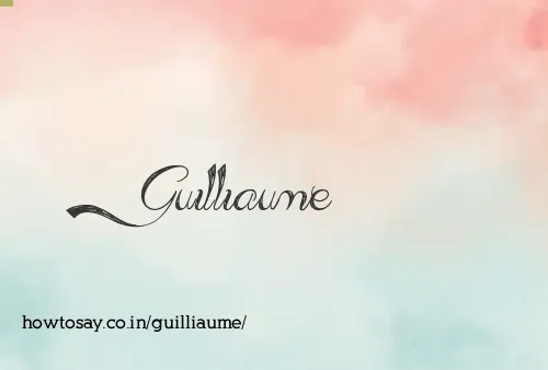 Guilliaume