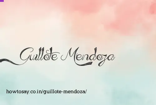 Guillote Mendoza