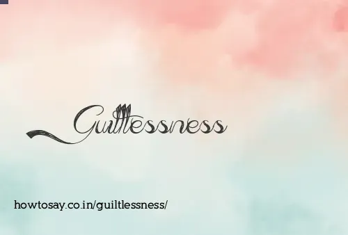 Guiltlessness