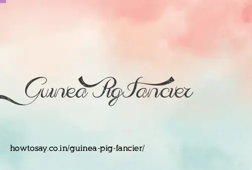 Guinea Pig Fancier