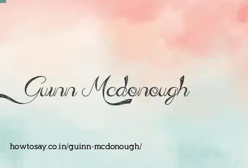 Guinn Mcdonough