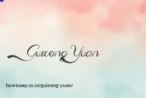 Guirong Yuan