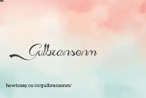 Gulbransonm