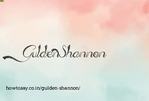 Gulden Shannon