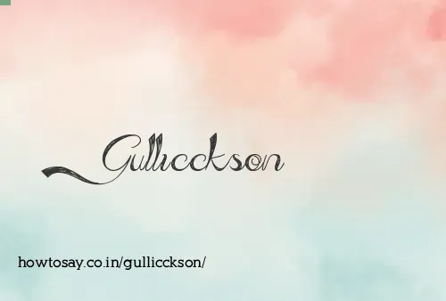 Gullicckson