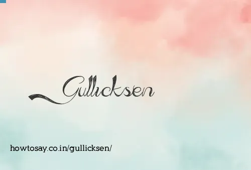 Gullicksen