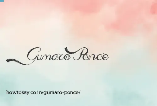 Gumaro Ponce