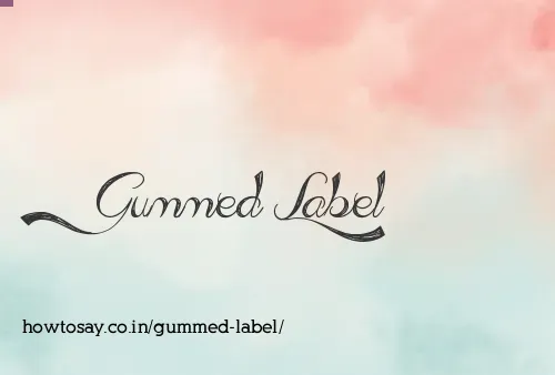 Gummed Label