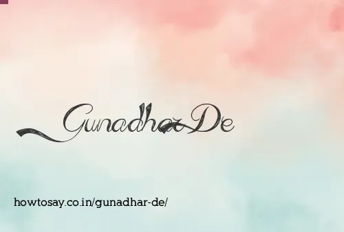 Gunadhar De