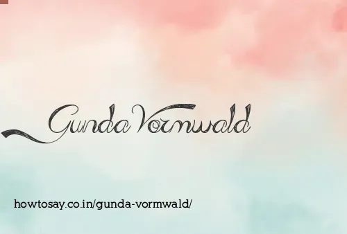 Gunda Vormwald