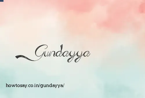 Gundayya