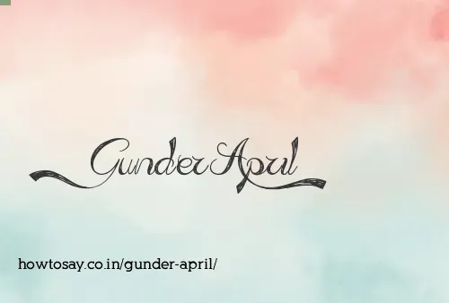 Gunder April