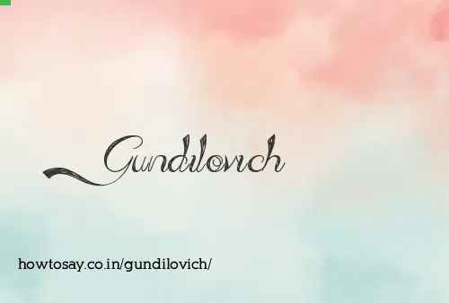 Gundilovich